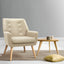 Artiss Armchair Linen Fabric Anne Beige
