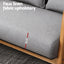 Armchair 2-seater Loveseat Fabric Grey