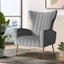 Armchair Lounge Accent Chairs Armchairs Chair Velvet Sofa Grey Seat