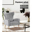 Armchair Lounge Accent Chairs Armchairs Chair Velvet Sofa Grey Seat