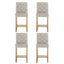 Artiss 4x Bar Stools Linen Upholstered Chairs