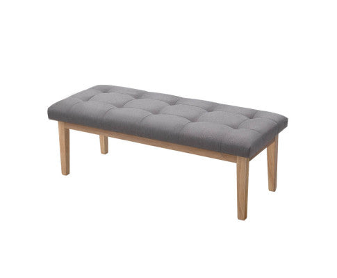 Artiss Ottoman Bench 120cm Foot Stool Linen Grey