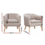ADORA Armchair Tub Chair Single Accent Armchairs Sofa Lounge Fabric Beige