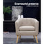 ADORA Armchair Tub Chair Single Accent Armchairs Sofa Lounge Fabric Beige