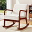 Artiss Rocking Armchair Lounge Chair Corduroy Beige