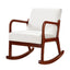 Artiss Rocking Armchair Lounge Chair Corduroy Beige