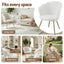 Artiss Armchair Teddy Fleece White Callista