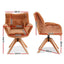 Artiss Swivel Chair Armchair Nursing Velvet Brown