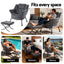 Armchair Accent Chair Ottoman Lounge Footrest Velvet Grey