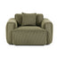 Artiss Compressed Armchair Sofa with Cushion Corduroy No Assembly Green