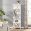 6 Tier Tall Bookshelf, White