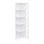 6 Tier Tall Bookshelf, White