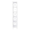 6 Tier Tall Bookshelf, White