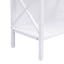 6 Tier Tall Bookshelf, White
