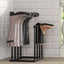 Black Metal Shoe Rack Organizer for Entryway