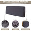 Stretch Headboard Covers Washable Padded Headboard Cover Dustproof Jacquard Protective Cover For Single Double King