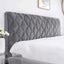 Headboard Cover, Protector Slipcover With Stretch Side, Washable Dustproof Cover (Color : DArk Gray, Size : 160Cm)