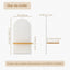 2-Pack Bohemian Style Wooden Wall Shelves with Expander Bolts, White, Compatible with Living Rooms Bedrooms Kitchens