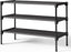 Shoe Rack - 3-Tier Storage Rack - Stackable - 27.5 Inch Wide - Black