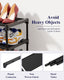 Shoe Rack - 3-Tier Storage Rack - Stackable - 27.5 Inch Wide - Black