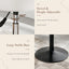 Adjustable Vanity Stool, 360 Swivel Chair for Makeup Room, White Faux Leather Stool for Bathroom & Living Room