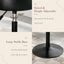 Adjustable Vanity Stool, 360Ã‚Â°Swivel Vanity Chair for Makeup Room, Black Stool Chair for Vanity, Small Faux Leather Vanity Stools for Bathroom, Living Room