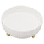 360 Degree Rotating Storage Rack Organizer Round Cosmetic Spice Rack Turntable for Kitchen Cabinet Pantry Small White