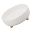 360 Degree Rotating Storage Rack Organizer Round Cosmetic Spice Rack Turntable for Kitchen Cabinet Pantry Small White