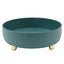 360 Degree Rotating Storage Rack Organizer Round Cosmetic Spice Rack Turntable for Kitchen Cabinet Pantry Small Green