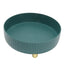 360 Degree Rotating Storage Rack Organizer Round Cosmetic Spice Rack Turntable for Kitchen Cabinet Pantry Small Green
