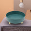 360 Degree Rotating Storage Rack Organizer Round Cosmetic Spice Rack Turntable for Kitchen Cabinet Pantry Small Green