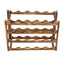 Wine Rack Pine Wood Wine Bottle Storage Shelf Display Organizer Decor for Countertop Home 4 Layer 20 Bottles Capacity