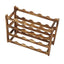 Wine Rack Pine Wood Wine Bottle Storage Shelf Display Organizer Decor for Countertop Home 4 Layer 20 Bottles Capacity