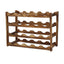 Wine Rack Pine Wood Wine Bottle Storage Shelf Display Organizer Decor for Countertop Home 4 Layer 20 Bottles Capacity