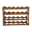 Wine Rack Pine Wood Wine Bottle Storage Shelf Display Organizer Decor for Countertop Home 4 Layer 20 Bottles Capacity