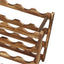 Wine Rack Pine Wood Wine Bottle Storage Shelf Display Organizer Decor for Countertop Home 4 Layer 20 Bottles Capacity