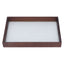 Serving Tray Walnut Wood Vintage Glass Cake Bread Breakfast Snack Plate Elegant Rectangle Tray
