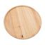 Round Wood Tray 30cm Simple Style Stable Serving Tray for Breakfast Pizza Fruit Snacks