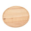 Round Wood Tray 30cm Simple Style Stable Serving Tray for Breakfast Pizza Fruit Snacks