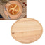 Round Wood Tray 30cm Simple Style Stable Serving Tray for Breakfast Pizza Fruit Snacks