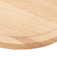 Round Wood Tray 30cm Simple Style Stable Serving Tray for Breakfast Pizza Fruit Snacks