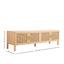 Casa Decor Santiago Rattan Entertainment Unit TV Stand Cabinet Storage Oak