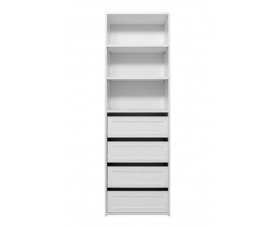 GENEVA THREE SHELF/FOUR DRAWER BUILT IN WARDROBE - HAMPTONS