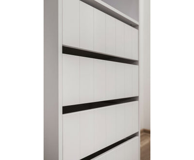 MALMO THREE SHELF/FOUR DRAWER WALK IN WARDROBE - VJ PANEL