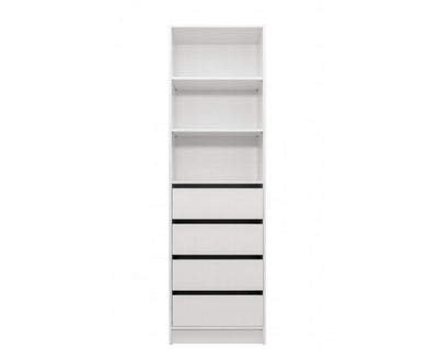 MALMO THREE SHELF/FOUR DRAWER WALK IN WARDROBE - VJ PANEL