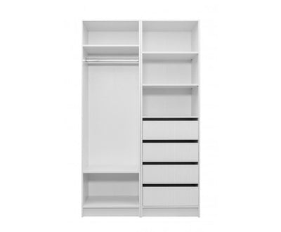 MALMO THREE SHELF/FOUR DRAWER WALK IN WARDROBE - VJ PANEL