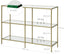 3-Tier Tempered Glass Sofa Table Modern Storage Shelf