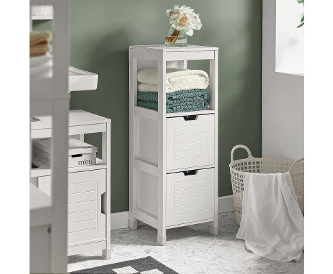 Freestanding Cabinet 2 Drawers Shelf Cupboard