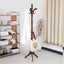 Birch Wood Coat Rack Stand Adjustable Hall Tree Entryway