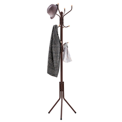 8 Hook Coat Rack Freestanding Tree